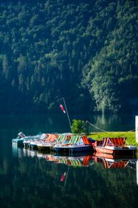 Pedalò al Lago del Corlo