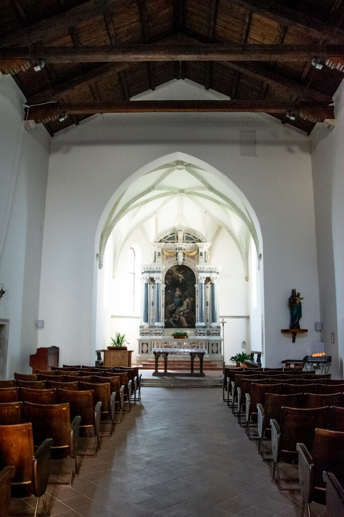 interno della Chiesa tardo-gotica di Madonna della Fratta - San Daniele del Friuli