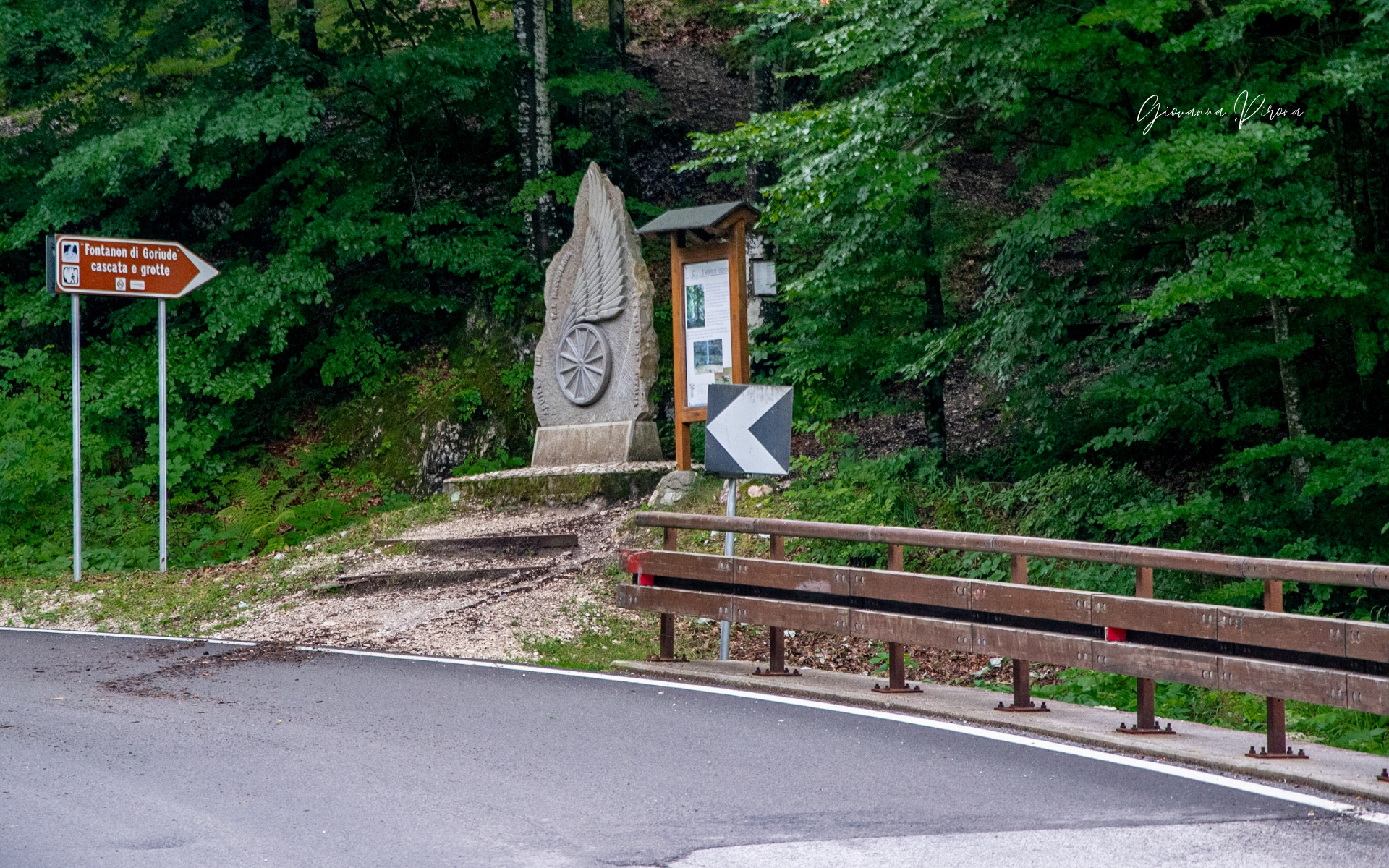 inizio sentiero per arrivare al Fontanon di Goriuda