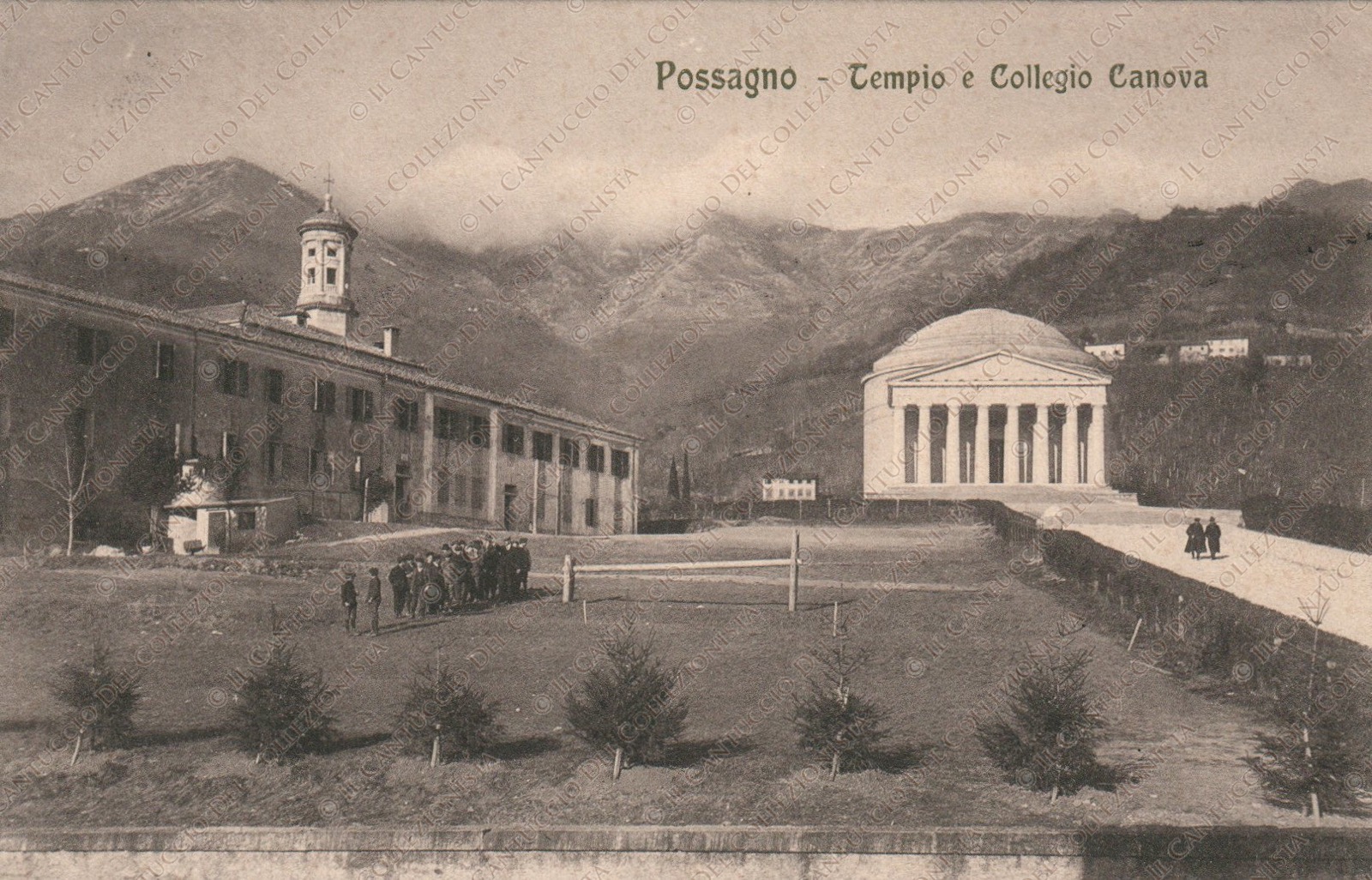 Foto storica del Tempio Canoviano di Possano