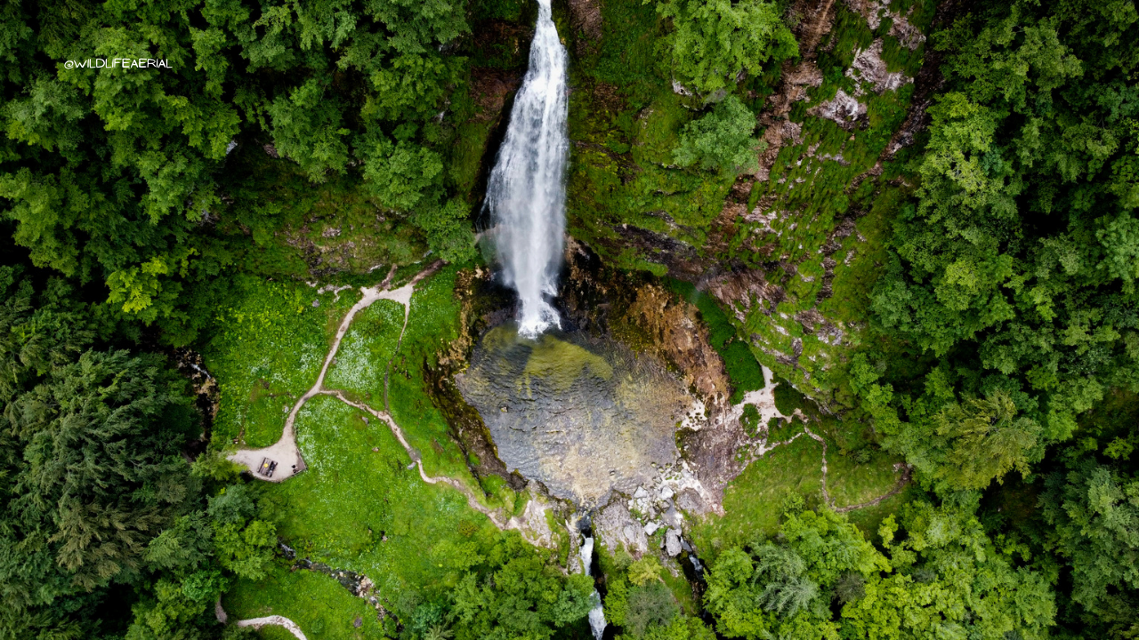 Fontanon di Goriuda visto dall'alto