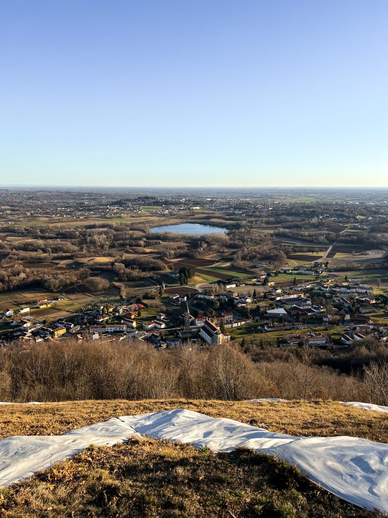 Vista panoramica dal cuore sul Monte di Ragogna